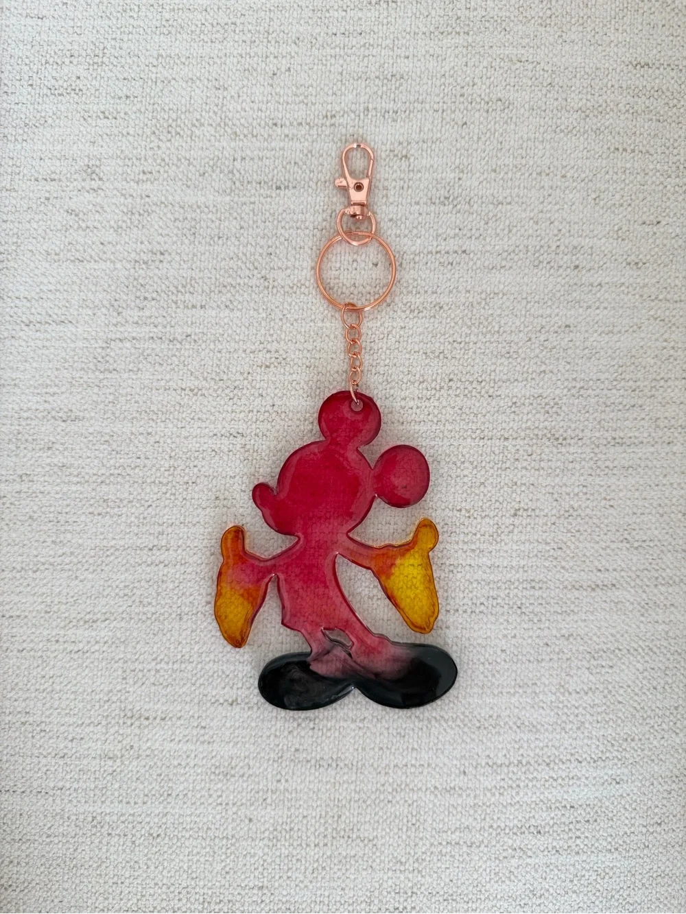 Disney‑Inspired Resin Mickey‑Style Keychain